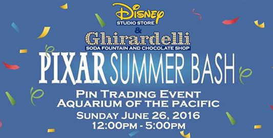 Pixar Summer Bash Pin Trading Event