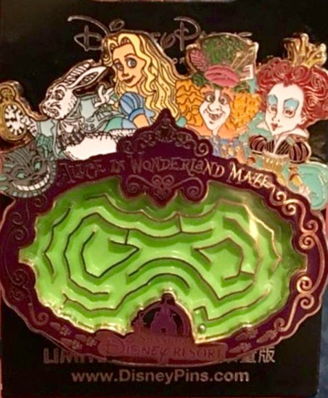 Alice in Wonderland Maze Attraction Pin - Shanghai