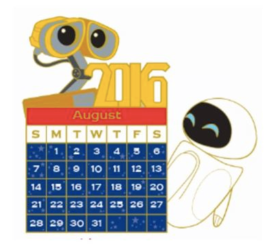 DSSH August 2016 Calendar Pin