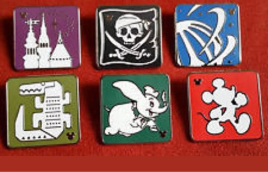 2016 Shanghai Disney Hidden Mickey Pins Wave A