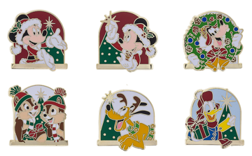 Mickey & Friends Holiday Pin Set