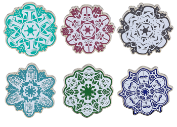 Star Wars Snowflake Pin Set