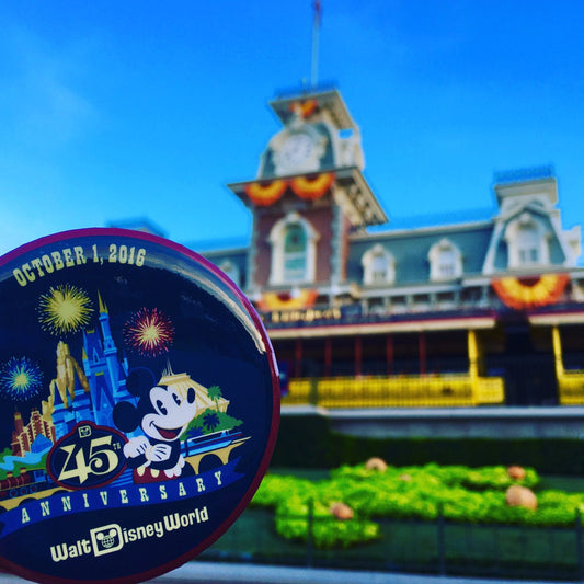 Magic Kingdom 45th Anniversary Button