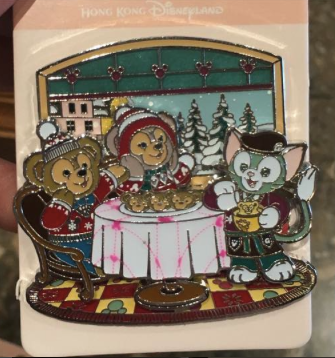 Duffy Bear and Shellie May Winter Pins