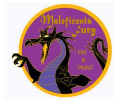 Maleficent's Fury Ink & Paint Cel