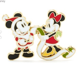 Christmas Mickey and Minnie Pin- Europe