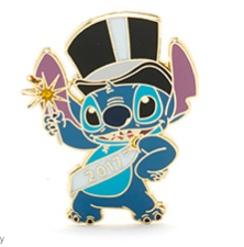 New Year's Stitch Pin- Europe