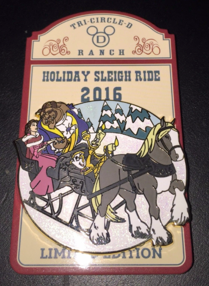 Holiday Sleigh Ride 2016 Disney Pin