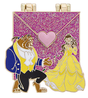 Love Letter Beauty and the Beast Pin