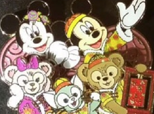 Hong Kong Disneyland New Year's 2017 Pins