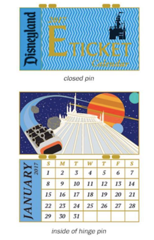 WDI 2017 Calendar Pin - Space Mountain