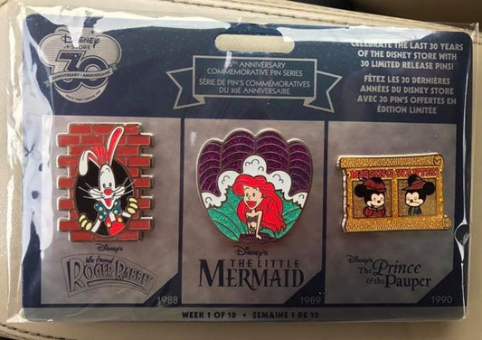 30th Anniversary Disney Store Pins - Week 1