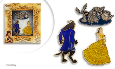 Beauty and the Beast Pin Set