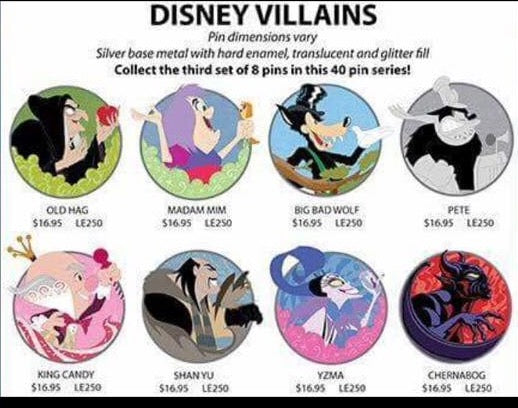 Disney Villains WDI Pins Series 3