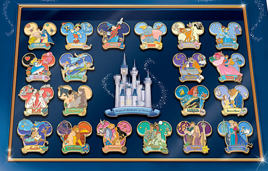 Full Set- Bradford Exchange Disney Pin Collection