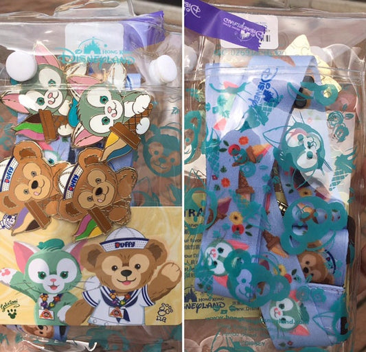Hong Kong Disneyland Duffy and Gelatoni Ice Cream Pin