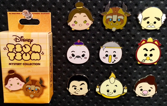 Tsum Tsum Beauty and the Beast Pin Set