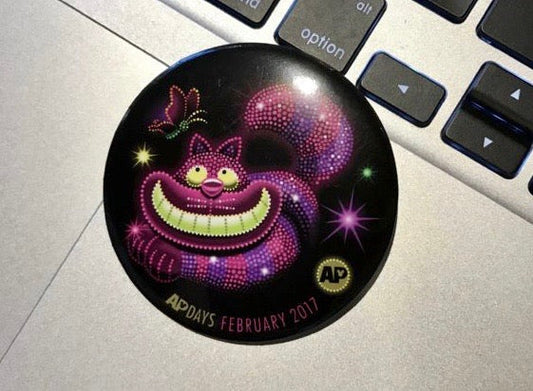 Disneyland AP Days Cheshire Cat Button 2017