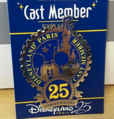 Disneyland Paris 25th Anniversary Cast Member Pin