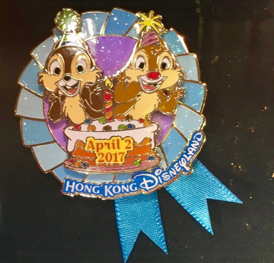 Chip & Dale 2017 Birthday Pin