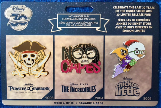 Disney Store 30th Anniversary Pins Week 6