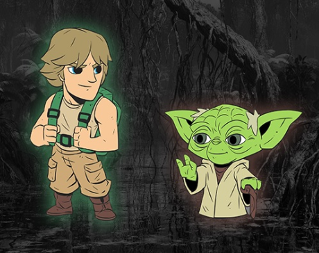 Luke and Yoda Star Wars Celebration Pins