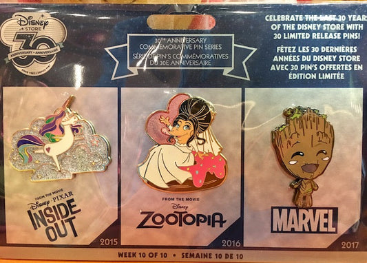 Disney Store 30th Anniversary Pins Week 10
