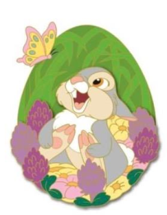 Easter Thumper Stained Glass Pin