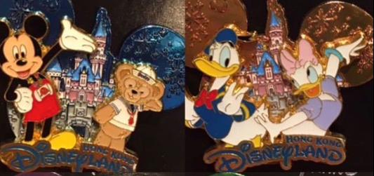 Hong Kong Disneyland Castle Pins 2017