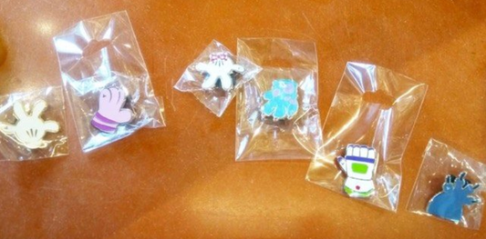 Hong Kong Disneyland Character Hand Game Pins