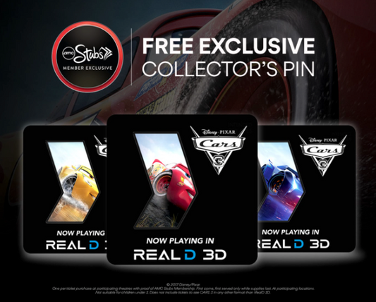 AMC Theatres Cars 3 Pins
