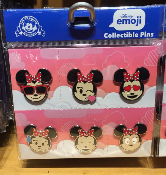 Minnie Mouse Emoji Disney Pin Set