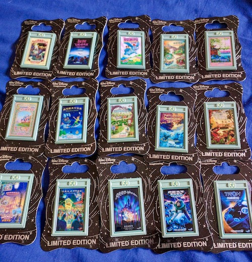 Shanghai Disneyland Attraction Poster Pins