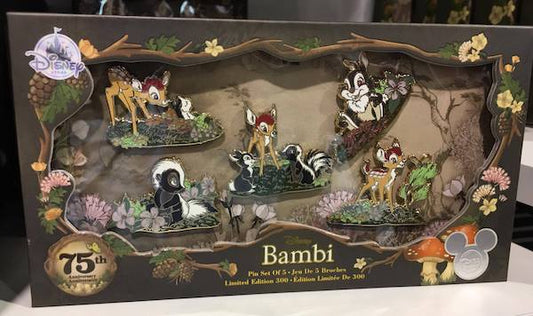Bambi 75th Anniversary Pin Set - D23 Expo 2017