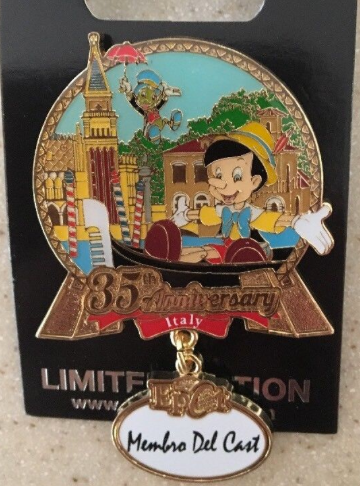 Cast Member 35th Anniversary Italy Pin – Epcot