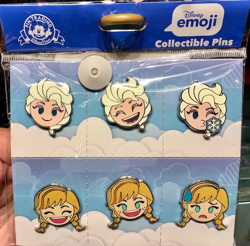 Elsa & Anna Emoji Pins