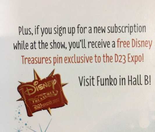 Funko Disney Treasures Pin - D23 Expo 2017