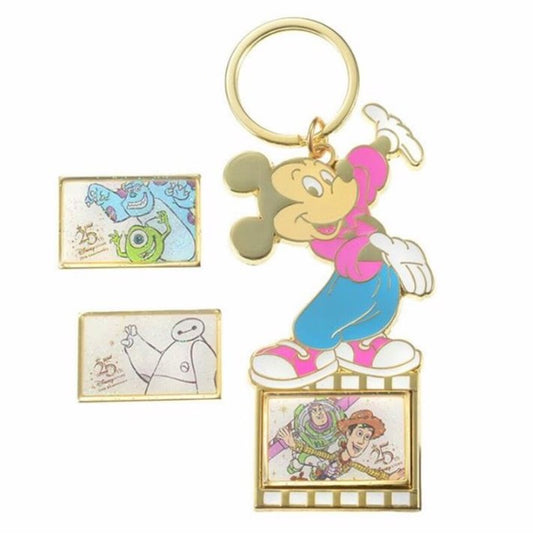 25th Anniversary Keychain and Pin Set - Disney Store Japan