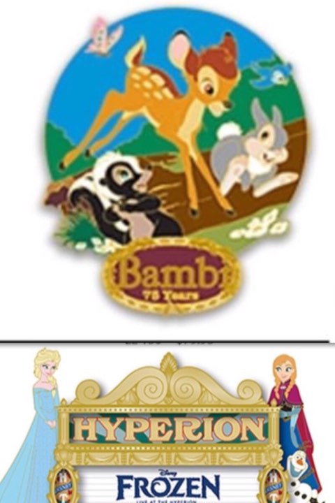 Bambi and Frozen WDI August Pins