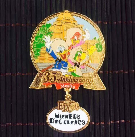 Cast Member 35th Anniversary Mexico Pin – Epcot