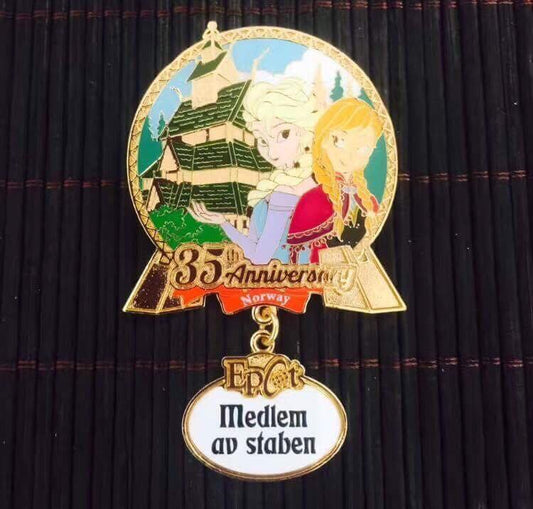 Cast Member 35th Anniversary Norway Pin – Epcot