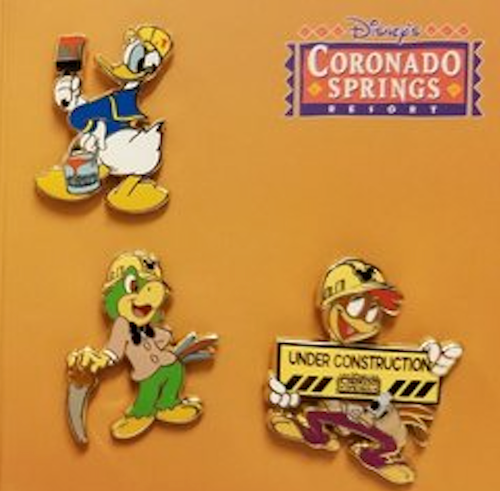 Disney's Coronado Springs Construction Pin Set