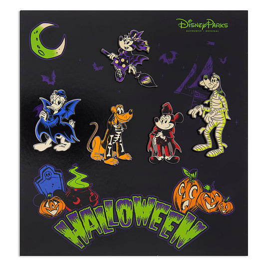 Mickey Mouse and Friends Halloween Pin Set 2017