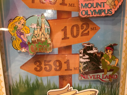 Rapunzel and Peter Pan Scavenger Hunt Pins - Love is an Adventure