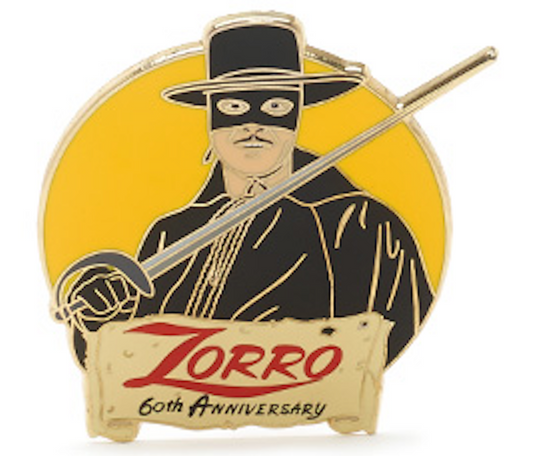 Zorro 60th Anniversary Pin - Disney Store UK