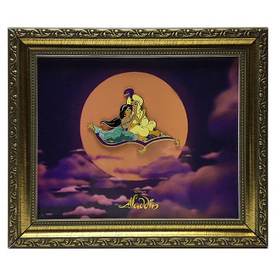 Aladdin and Jasmine Framed Jumbo Pin