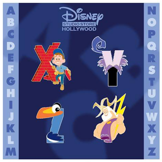 Alphabet Series #7 Disney Pins