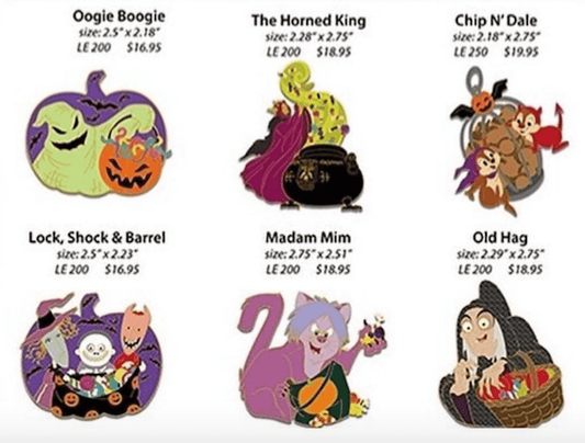 WDI Halloween Disney Pins 2017