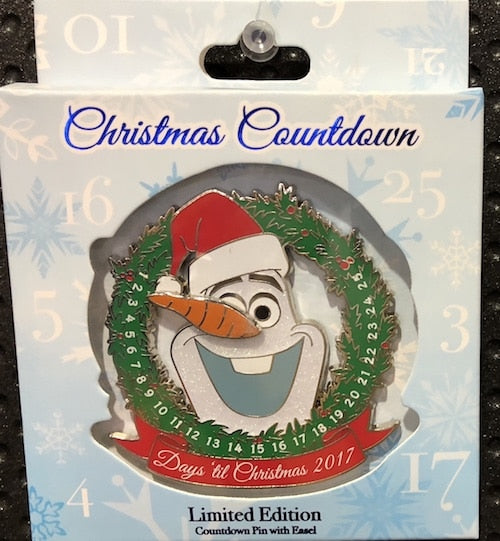Olaf Countdown to Christmas Jumbo Pin
