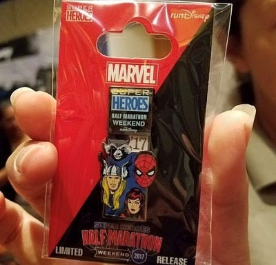 Super Heroes Half Marathon runDisney 2017 Pin